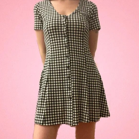 Gingham Mini Dresses